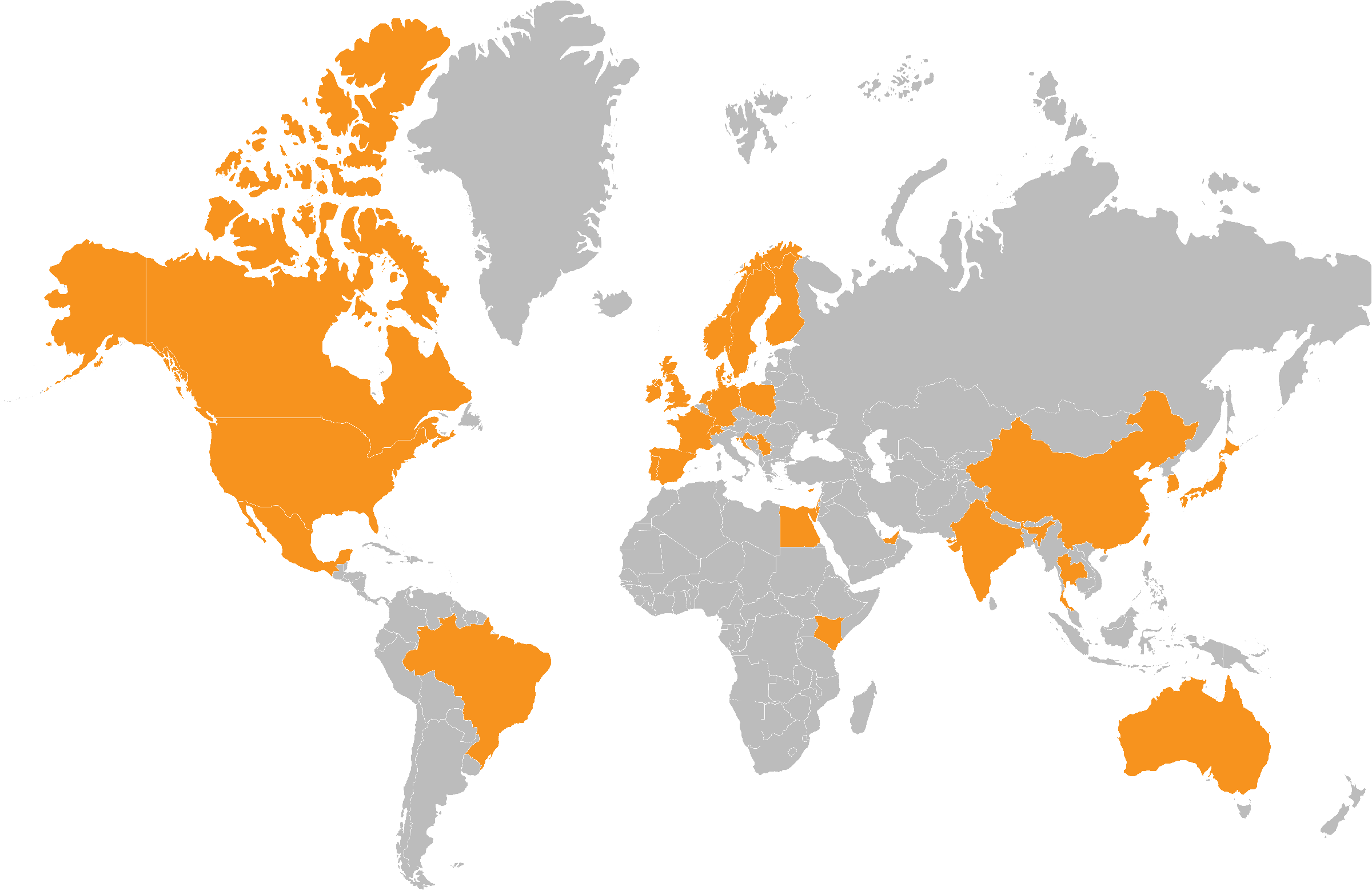 Escalon Global Reach Map
